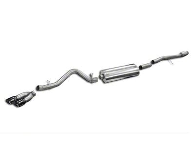 Corsa Performance Sport Single Exhaust System with Twin Black Tips; Side Exit (14-18 6.2L Sierra 1500)