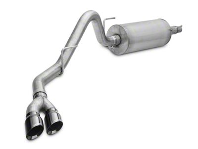 Corsa Performance Sport Single Exhaust System with Twin Black Tips; Side Exit (15-20 3.5L EcoBoost F-150, Excluding Raptor & 19-20 F-150 Limited)