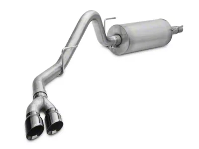 Corsa Performance Sport Single Exhaust System with Twin Black Tips; Side Exit (15-20 5.0L F-150)