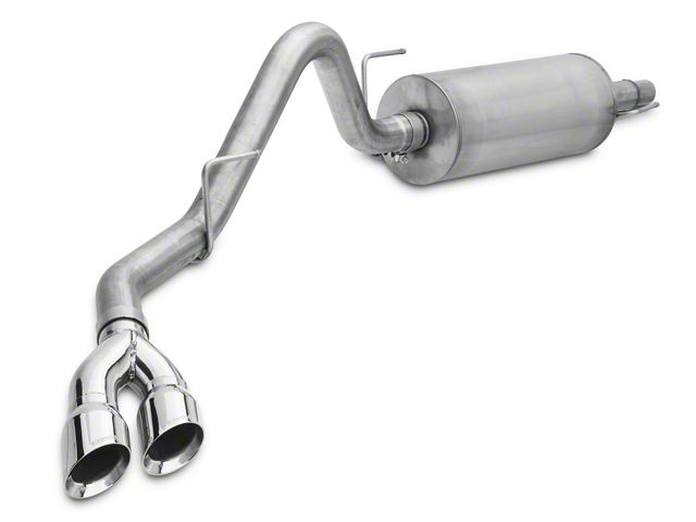 Corsa Performance Sport Single Exhaust System with Twin Polished Tips; Side Exit (15-20 2.7L EcoBoost F-150)