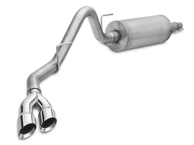 Corsa Performance Sport Single Exhaust System with Twin Polished Tips; Side Exit (15-20 3.5L EcoBoost F-150, Excluding Raptor & 19-20 F-150 Limited)