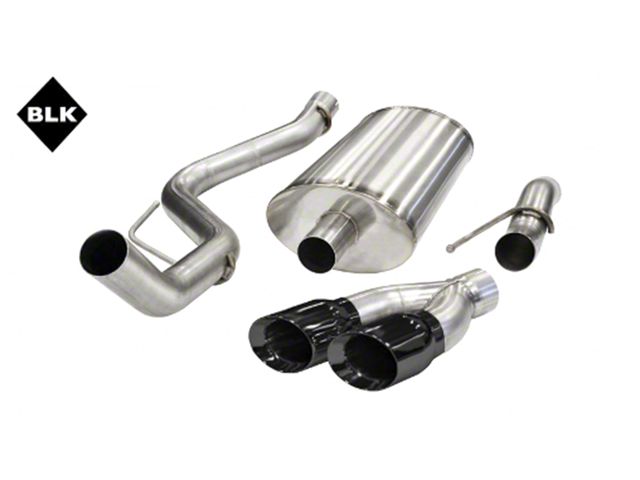 Corsa Performance Sport Single Exhaust System with Twin Black Tips; Side Exit (2010 5.4L F-150 Raptor)