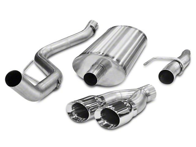 Corsa Performance Sport Single Exhaust System with Twin Polished Tips; Side Exit (11-14 5.0L F-150)