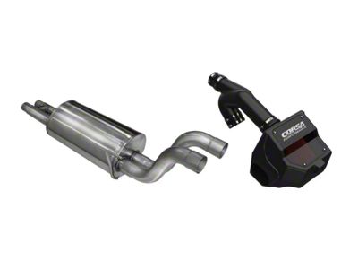 Corsa Performance DryTech 3D Closed Box Cold Air Intake and 3-Inch Sport Muffler Upgrade Power Bundle (17-20 F-150 Raptor)