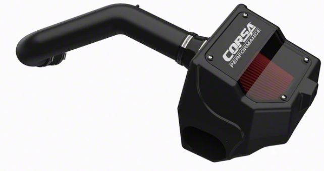 Corsa Performance Closed Box Cold Air Intake with DryTech 3D Dry Filter (15-20 5.0L F-150)