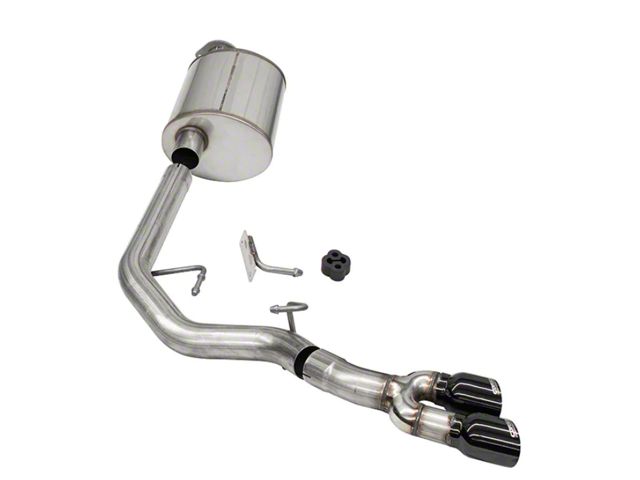 Corsa Performance Sport Single Exhaust System with Black Tips; Middle Side Exit (21-24 3.5L EcoBoost F-150, Excluding Raptor & Tremor)