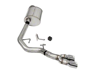 Corsa Performance Sport Single Exhaust System with Polished Tips; Middle Side Exit (21-24 5.0L F-150, Excluding Tremor)
