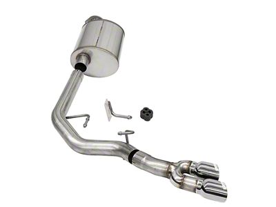 Corsa Performance Sport Single Exhaust System with Polished Tips; Middle Side Exit (21-25 5.0L F-150, Excluding Tremor)