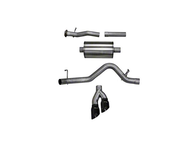 Corsa Performance Sport Single Exhaust System with Black Tips; Side Exit (17-22 3.6L Canyon)