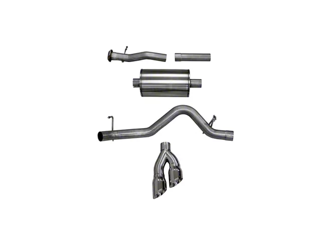 Corsa Performance Sport Single Exhaust System with Polished Tips; Side Exit (17-22 3.6L Colorado, Excluding ZR2)