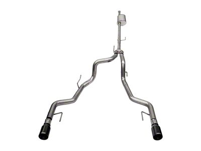 Corsa Performance Sport Dual Exhaust System with Black Tips; Rear Exit (23-25 5.0L F-150 Tremor)
