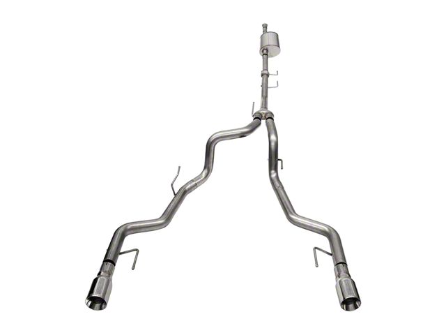 Corsa Performance Sport Dual Exhaust System with Polished Tips; Rear Exit (21-24 3.5L EcoBoost F-150 Tremor)