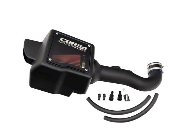 Corsa Performance Closed Box Cold Air Intake with DryTech 3D Dry Filter (14-18 5.3L Sierra 1500)