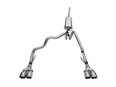 Corsa Performance Dual Exhaust System with Polished Tips; Rear Exit (22-25 Sierra 1500 AT4X)