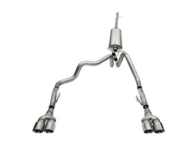 Corsa Performance Dual Exhaust System with Polished Tips; Rear Exit (22-24 Sierra 1500 AT4X)