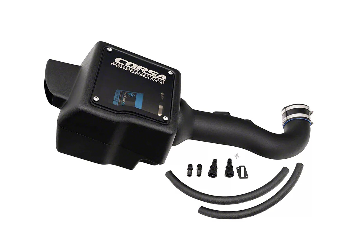 Corsa Closed Box Air Intake 455536 w/Donaldson Powercore Dry Filter for Silverado/Sierra/Tahoe/Suburban/Yukon Corsa Closed Box Air Intake 455536 w/Donaldson Powercore Dry Filter for Silverado/Sierra/Tahoe/Suburban/Yukon