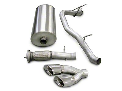 Corsa Performance Sport Single Exhaust System with Polished Tips; Side Exit (07-10 Yukon Denali)