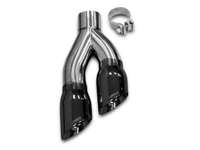 Corsa Performance Twin Pro Series Exhaust Tip; 4-Inch; Black (99-25 Silverado 1500 w/ Corsa Exhaust System)