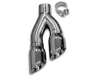 Corsa Performance Twin Pro Series Exhaust Tip; 4-Inch; Polished (99-25 Sierra 1500 w/ Corsa Exhaust System)