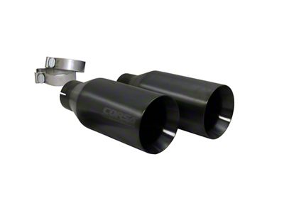 Corsa Performance Pro Series Exhaust Tips; 5-Inch; Gunmetal (17-20 F-150 Raptor)