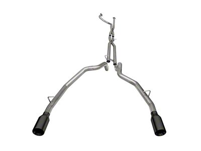 Corsa Performance Muffler Delete DRE Exhaust System with Black Tips; Rear Exit (21-23 RAM 1500 TRX)