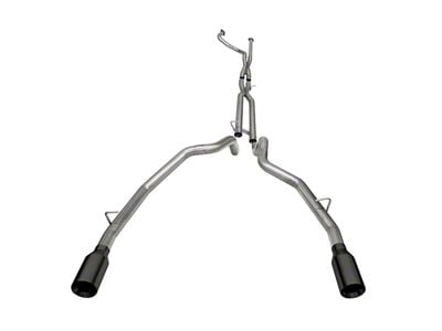 Corsa Performance Muffler Delete DRE Exhaust System with Black Tips; Rear Exit (21-24 RAM 1500 TRX)