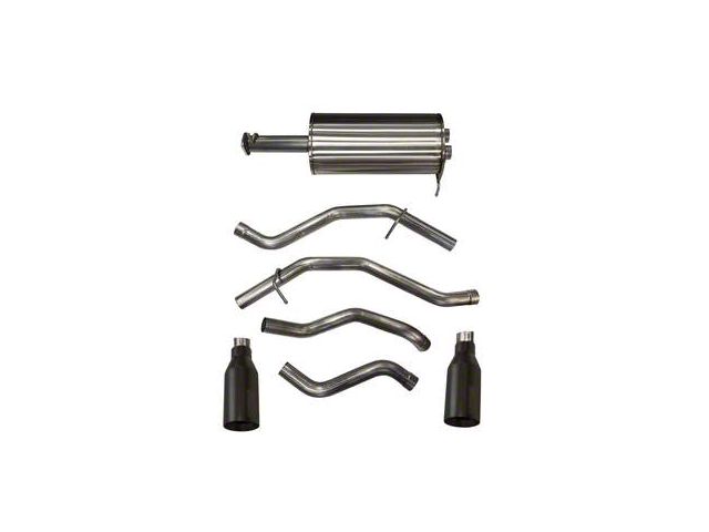 Corsa Performance Sport Dual Exhaust System with Black Tips; Rear Exit (19-24 5.7L RAM 1500)