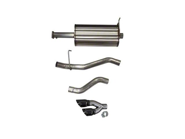 Corsa Performance Sport Single Exhaust System with Twin Black Tips; Side Exit (19-24 5.7L RAM 1500)