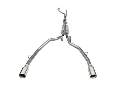 Corsa Performance Xtreme DRE Exhaust System with Satin Polished Tips; Rear Exit (21-24 RAM 1500 TRX)