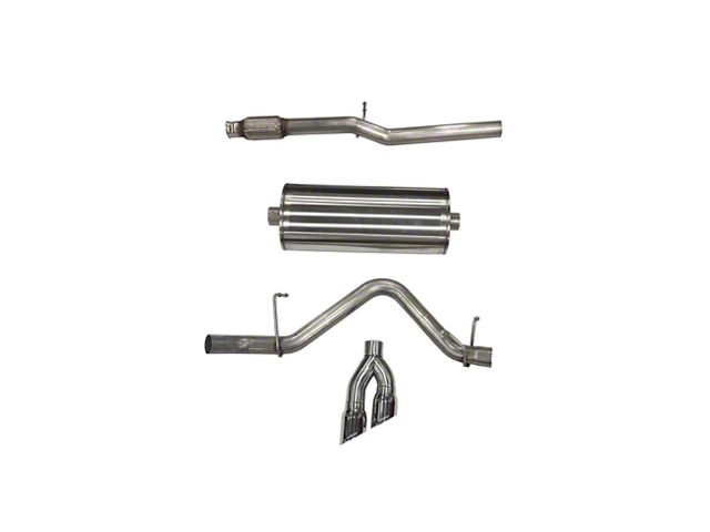 Corsa Performance Sport Single Exhaust System with Polished Tips; Side Exit (19-24 5.3L Silverado 1500)