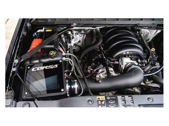 Corsa Performance Closed Box Cold Air Intake with MaxFlow 5 Oiled Filter (14-18 6.2L Silverado 1500)