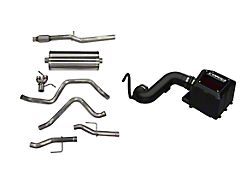 Corsa Performance DryTech 3D Closed Box Cold Air Intake and 3-Inch Sport Dual Exhaust System Power Bundle; Rear Exit (19-23 6.2L Silverado 1500 w/ Factory Dual Exhaust)