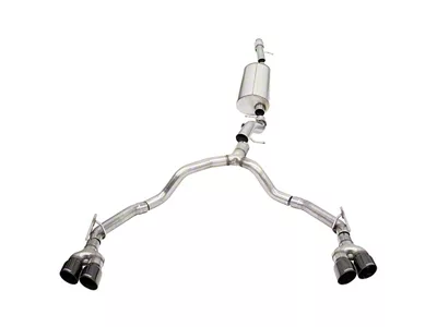 Corsa Performance Sport Dual Exhaust Systems with Black Tips; Rear Exit (21-24 6.2L Tahoe)