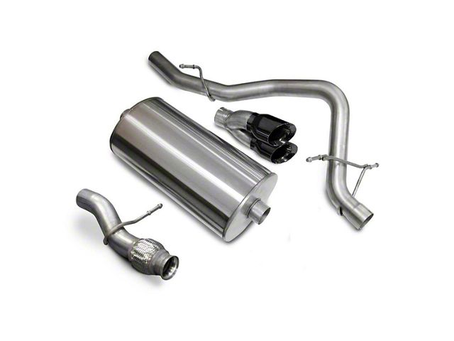 Corsa Performance Sport Single Exhaust System with Black Tips; Rear Exit (09-14 5.3L Yukon)