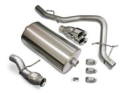 Corsa Performance Sport Single Exhaust System with Polished Tips; Rear Exit (09-14 5.3L Yukon)