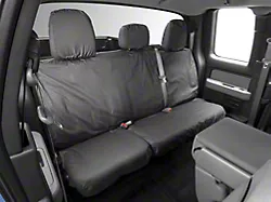 Covercraft Seat Saver Polycotton Custom Second Row Seat Cover; Charcoal (11-12 F-150 SuperCrew w/o Fold-Down Armrest)