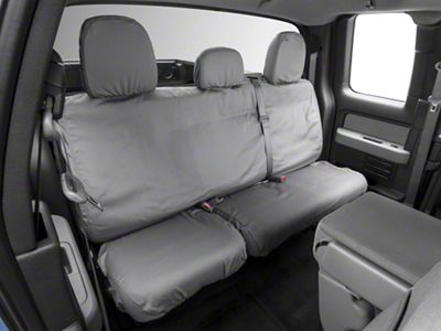 Covercraft Seat Saver Polycotton Custom Second Row Seat Cover; Gray (09-14 F-150 SuperCab, SuperCrew)