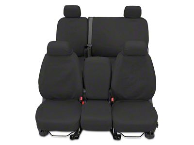 Covercraft Seat Saver Waterproof Polyester Custom Second Row Seat Cover; Gray (07-13 Sierra 1500 Extended Cab, Crew Cab)