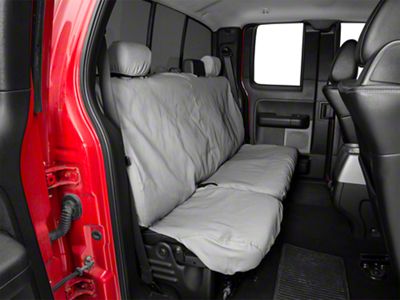 Covercraft Seat Saver Polycotton Custom Second Row Seat Cover; Gray (04-08 F-150 SuperCab, SuperCrew)