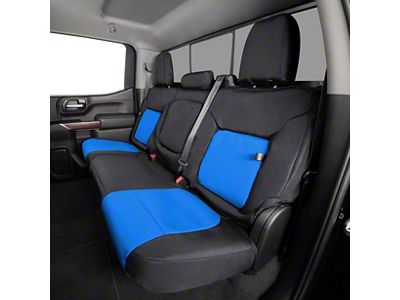 Covercraft Precision Fit Seat Covers Endura Custom Second Row Seat Cover; Blue/Black (23-25 Canyon)