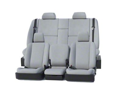 Covercraft Precision Fit Seat Covers Leatherette Custom Front Row Seat Covers; Light Gray (23-25 Canyon)