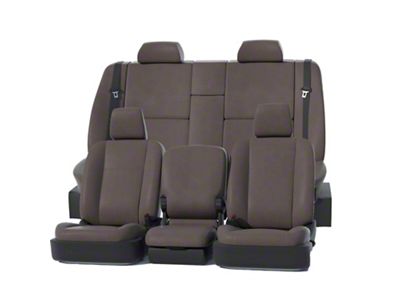 Covercraft Precision Fit Seat Covers Leatherette Custom Front Row Seat Covers; Stone (23-25 Canyon)