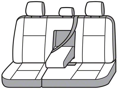 Covercraft Seat Saver Polycotton Custom Second Row Seat Cover; Charcoal (23-25 Canyon)