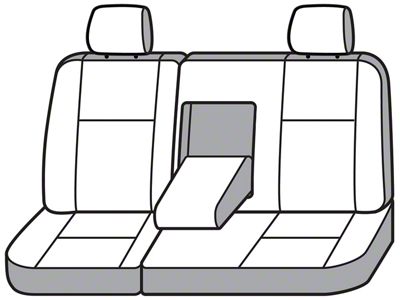Covercraft Seat Saver Waterproof Polyester Custom Second Row Seat Cover; Gray (15-22 Canyon Crew Cab)