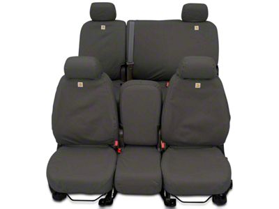 Covercraft SeatSaver Second Row Seat Cover; Carhartt Gravel (07-13 Sierra 1500 Extended Cab, Crew Cab)