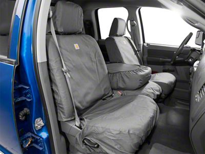 Covercraft SeatSaver Custom Front Seat Covers; Carhartt Gravel (02-08 RAM 1500 w/ Bench Seat)