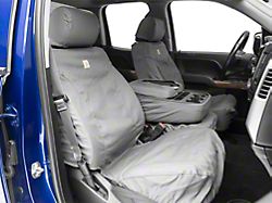 Covercraft SeatSaver Custom Front Seat Covers; Carhartt Gravel (14-18 Silverado 1500 w/ Bench Seat)