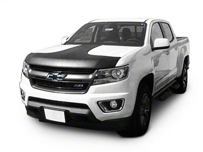 Covercraft Colgan Custom T-Style Hood Bra; Black Crush (07-09 Silverado 1500)
