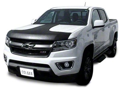 Covercraft Colgan Custom T-Style Hood Bra; Black Crush (14-15 Sierra 1500 Denali, SLT Crew Cab)