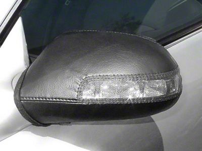 Covercraft Colgan Custom Mirror Bra; Black Crush (14-15 Sierra 1500 Crew Cab)